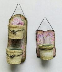 0136 Vintage plant holders 1:12