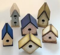 0163 Birdhouse collection 1:12