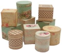 0061 Hatboxes & packaging Vintage 1:12