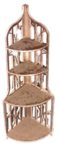 0072 Art deco corner shelves 1:12