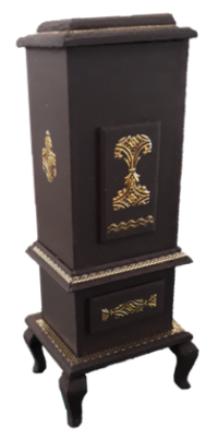 0108 upright wood stove 1:12