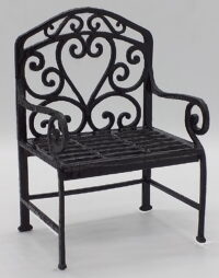 0132 Filigree Iron Chair 1:12