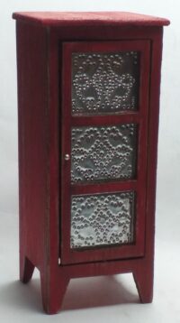 0146 Pie safe with pierced tin door panels 1:12