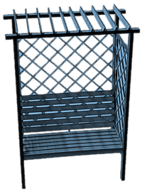 0149 Garden arbour 1:12