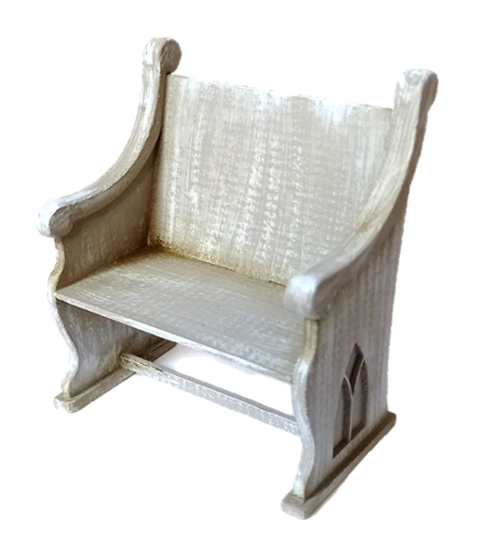 0125 Church pew 1:12