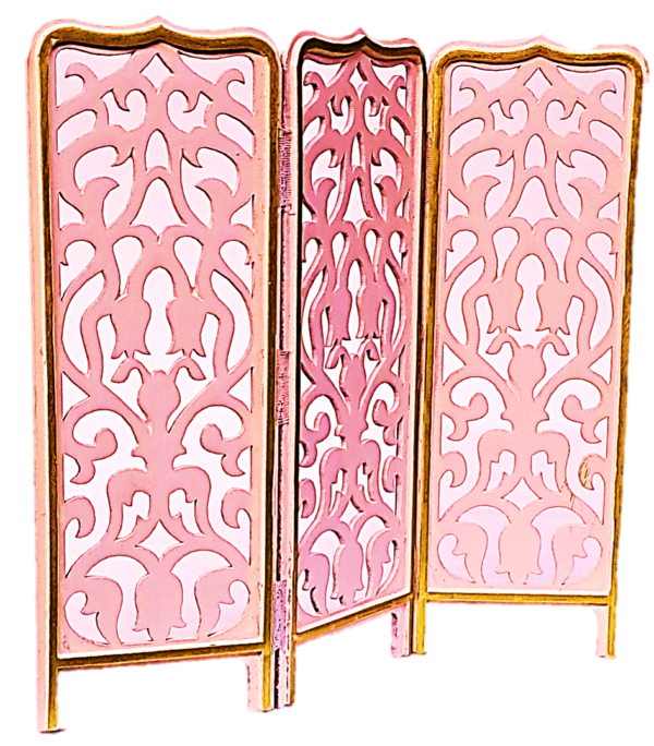 0226 Fretwork parlour screen 1:12