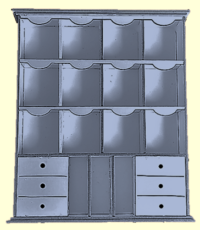 2039 Apothecary cabinet 1:24